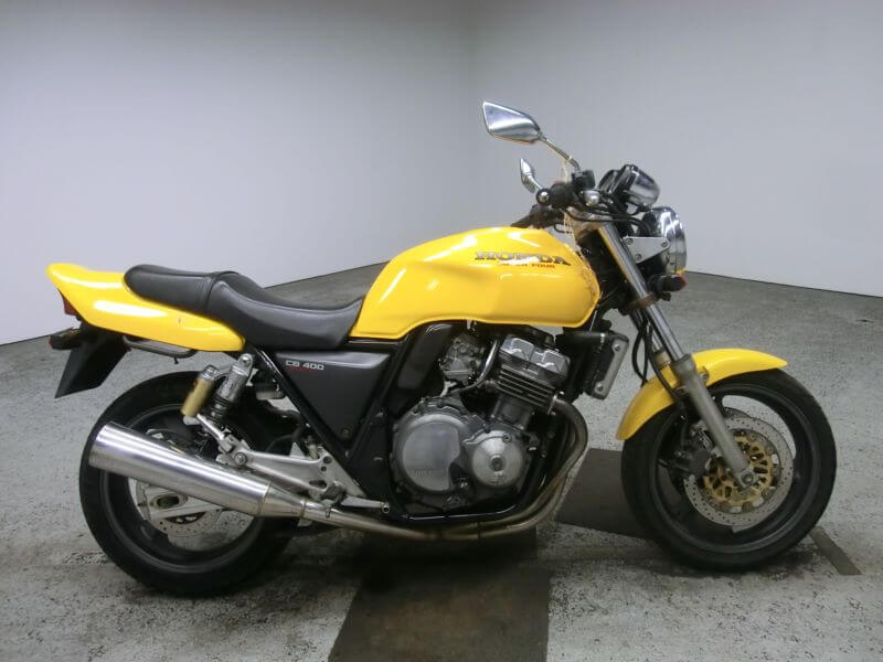 Honda cb400 желтый фото