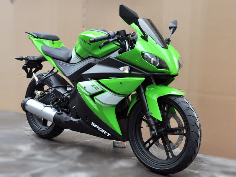 Зеленый мотоцикл viper 250